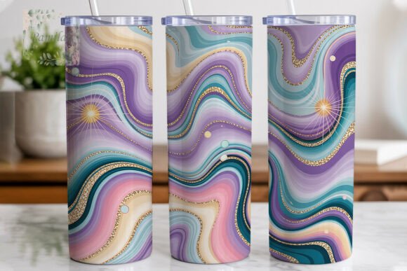Download Pastel Glitter Marble 20oz Tumbler Wrap - Premium Resources